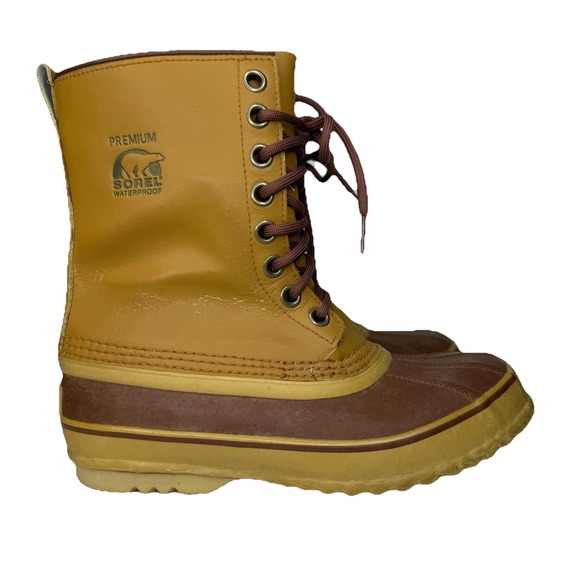 Sorel 1964 Premium Duck Boots Women's Size 9 Brown Waterproof Insulated Liner - Picture 1 of 12